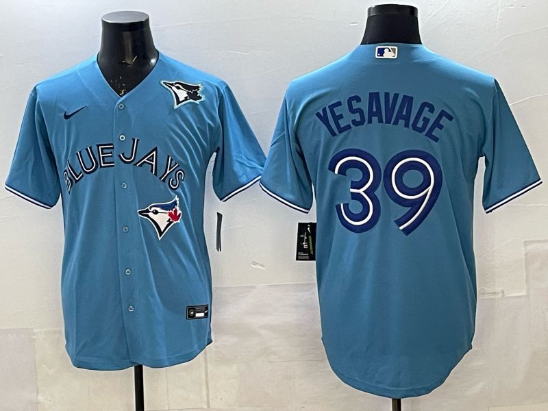Men 2025 Toronto Blue Jays #39 Yeaavage Light Blue Game Nike MLB Jersey style 06->toronto blue jays->MLB Jersey